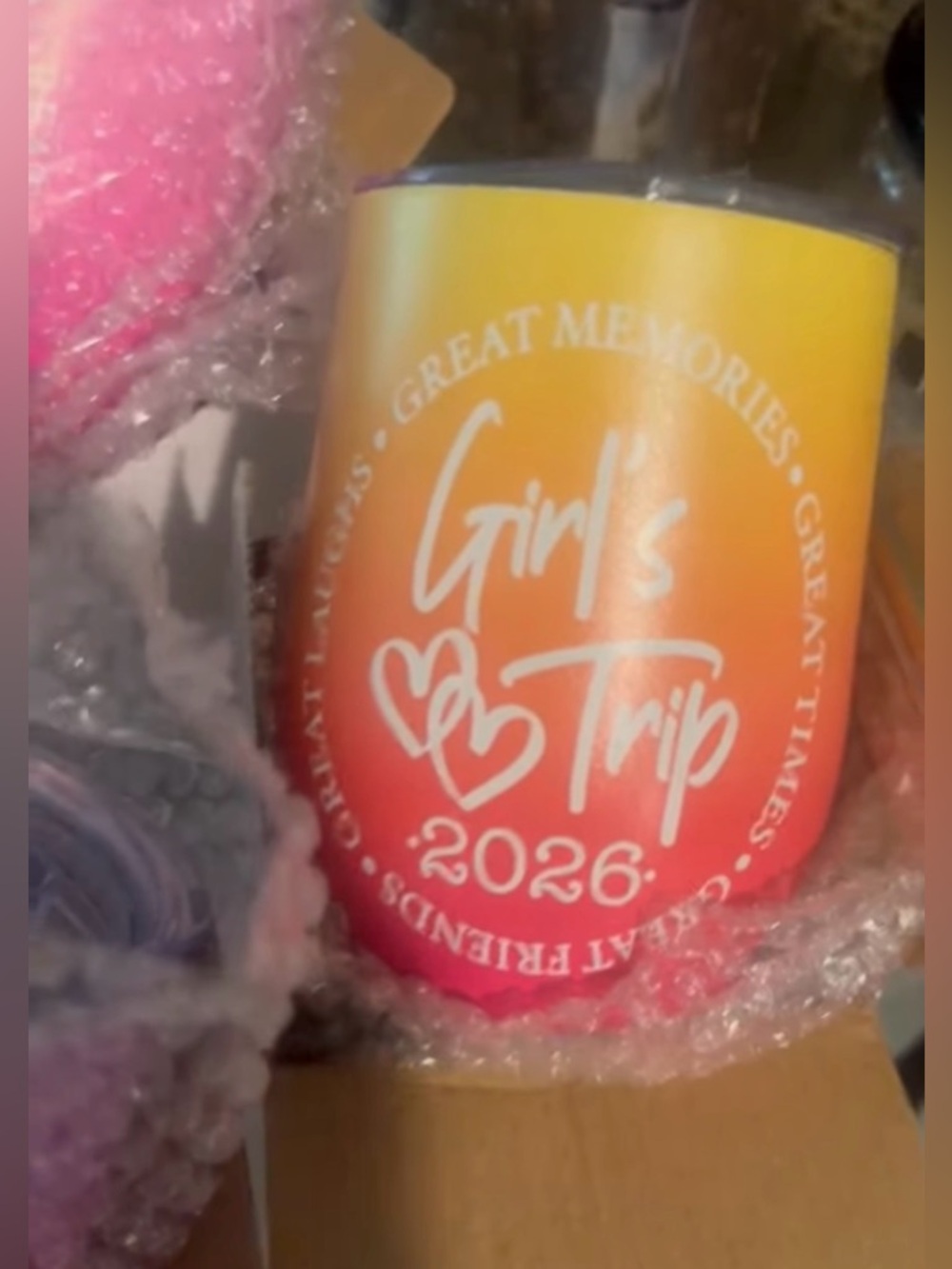 Girls Trip 2026 Ombre 12oz. Stainless Steel Travel Tumbler